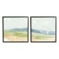 thumbnail image 2 of Stupell Industries Watercolor Hills Abstract Landscape Blue Green Brown Tones, 24 x 24, Design by Emma Caroline, 2 of 5