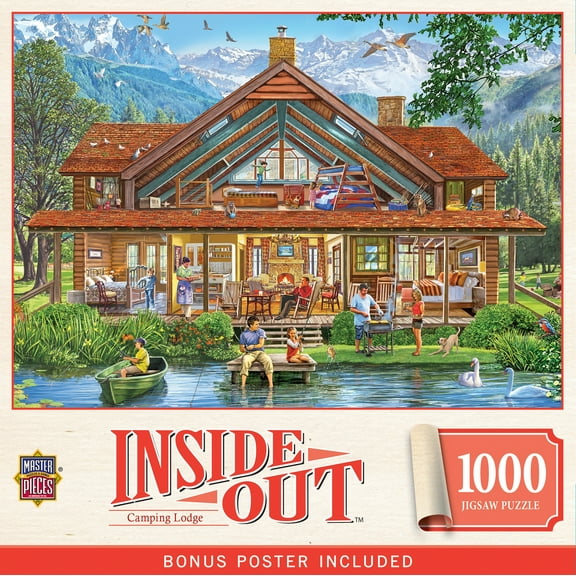 MasterPieces Inside Out - Camping Lodge 1000 Piece Jigsaw Puzzle