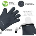 thumbnail image 6 of KITCHEN PERFECTION XL Silicone Smoker Oven Gloves-Extreme Heat Resistant BBQ Gloves-Handle Hot Food Right on Your Grill Fryer&Pit|Waterproof Grilling Cooking Baking Mitts|Superior Value Set+3 Bonuses, 6 of 8
