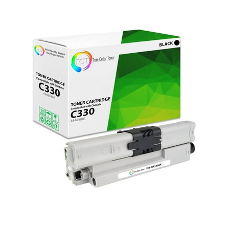 TCT C330 Black Toner Cartridge - Premium Compatible Replacement for Okidata C330 44469801 Black