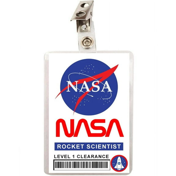 Astronaut Rocket Scientist ID Badge