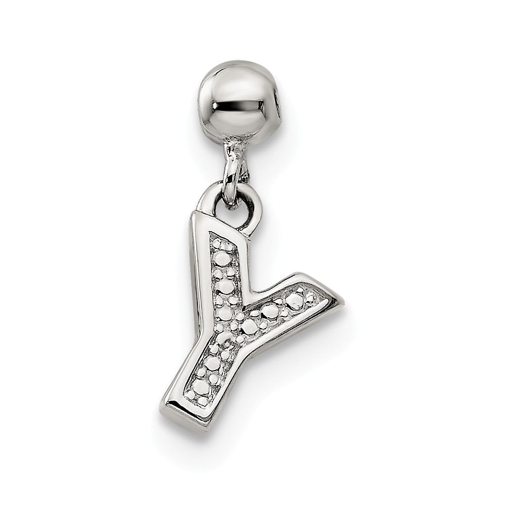 White Sterling Silver Charm Pendant Themed 12.2 mm 5