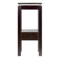 thumbnail image 5 of Winsome Linea Transitional Solid Wood End Table with Chrome Accents in Espresso, 5 of 7