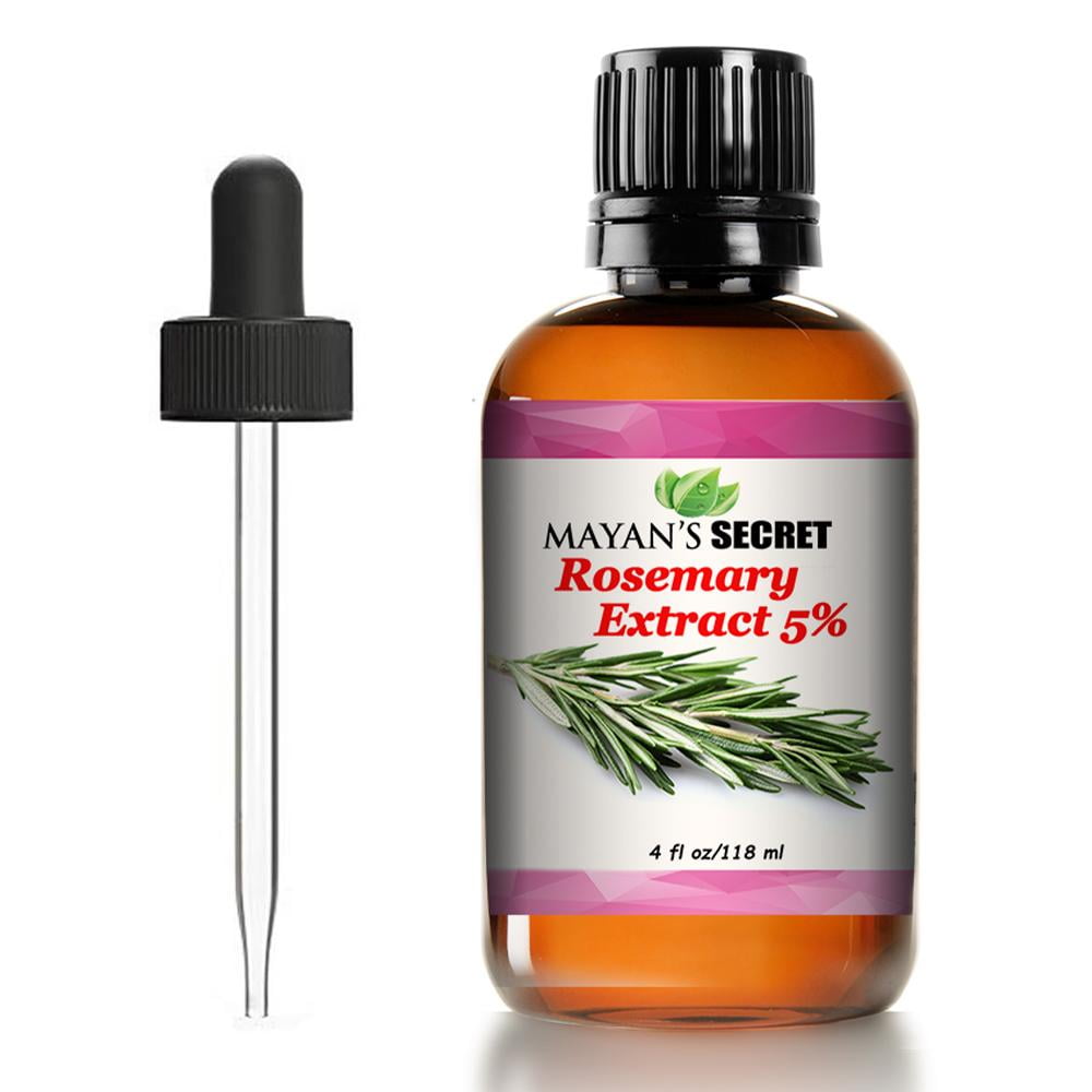Mayan's Secret Rosemary Liquid Natural Extract Glass Bottle with Glass