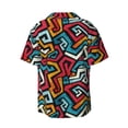 thumbnail image 7 of Kdxio Men's Hawaiian Shirt for Men Short Sleeve Shirt Geometry Summer Casual Holiday Beach Button Down T-Shirts, 7 of 7