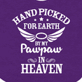 thumbnail image 4 of Inktastic Handpicked for Earth by My Pawpaw in Heaven with Angel Wings Boys or Girls Baby Bib, 4 of 4