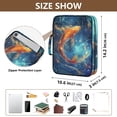 thumbnail image 3 of Haosy Accordion File Organizer Zipper Binder 500 Sheet 6-Tab Expanding File Folder Multi-Pocket 1.2 Inch 3 Ring Koi Fish Swimming, 3 of 7