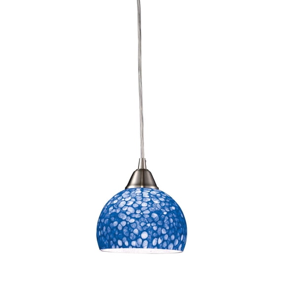 Elk Lighting 10143/1PB Pendants , Indoor Lighting, Blue