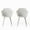 White, variant on GDF Studio Barbados Outdoor Modern Dining Chairs, Set of 2, Black