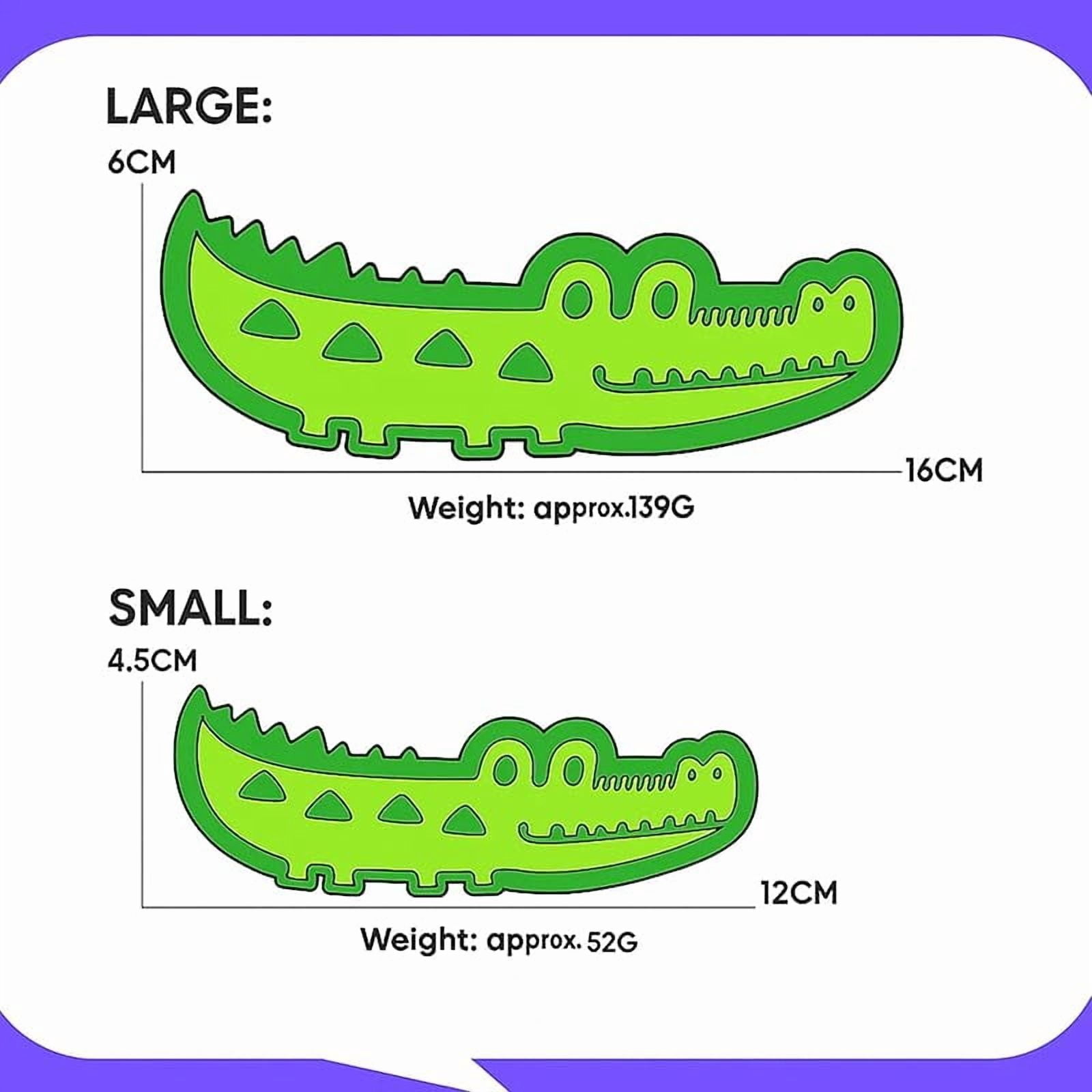 Slow Feed Chew and Fetch Crocodile, Lettuce Pets, Upgrade lettucepets Crocodile Dog Toy, Alligator Treat Dispenser, Keep Dogs Busy, Medium & Small Dogs Teeth Cleaning (Small*2pcs)