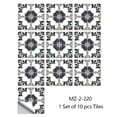 thumbnail image 3 of 10 piezas/juego de pegatinas de pared de película dura de cristal de mandala, para cocina, baño, armario, decoración, arte mural, impermeable, PVC, 3 of 5