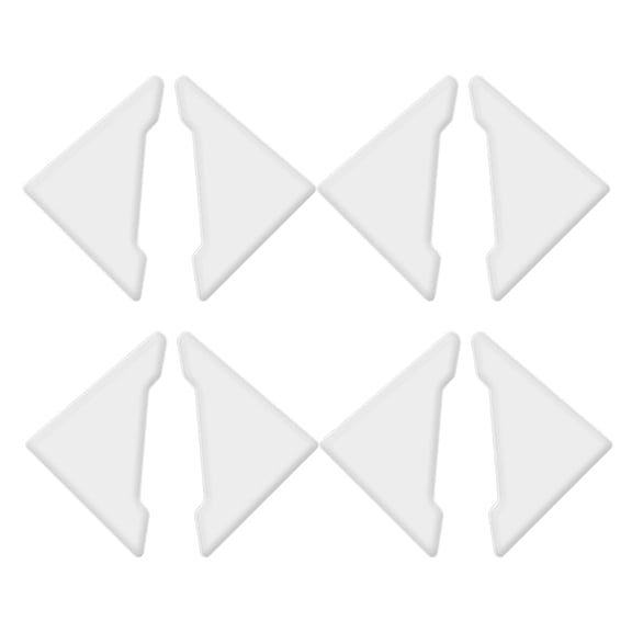 HERFIER 8pcs Transparent Car Door Corner Protectors edge bumper protectors Adhesive Corner Protectors 2.16x1.77x0.16in