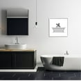 thumbnail image 2 of Stupell Industries English Bulldog Dog Bath Tub Graphic Art White Framed Art Print Wall Art, Design by Annalisa Latella, 2 of 8