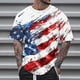thumbnail image 3 of Blusas y camisas de manga corta con cuello en V, moda de verano, camiseta informal de cuello redondo estampada para hombre, top de algodón de imitación para hombre, 3 of 5