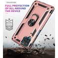 thumbnail image 5 of Samsung Galaxy A53 5G Case with Screen Protector,Ring Kickstand Military Grade Protective Shockproof Armor Dual Layer Protection Defender Back Cover Phone Case for Galaxy A53 5G - Rose Gold, 5 of 5