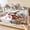 Light Grey, variant on Full Size Fitted Sheet Set - Red Christmas Snowman 3 Piece Bedding Sets 16" Deep Pocket Fitted Sheet with 2 Pillowcases, Xmas Snowflake Elk Tree Balls Brushed Microfiber Hotel Luxury Bed Sheets