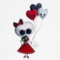 thumbnail image 3 of CafePress - Cute Skeleton Girl With Spooky Balloons Sweatshirt - Crew Neck Sweatshirt, 3 of 4