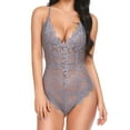 thumbnail image 1 of Gibobby Conjunto de lencería Sexy Conjunto de Lencería Erótica Ropa Interior Sexy para Mujer, Camisón de Una Pieza con Tanga, Ropa de Dormir para Mujer(Gris, XXG), 1 of 5