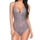 thumbnail image 1 of Gibobby Conjunto de lencería Sexy Conjunto de Lencería Erótica Ropa Interior Sexy para Mujer, Camisón de Una Pieza con Tanga, Ropa de Dormir para Mujer(Gris, XXG), 1 of 5