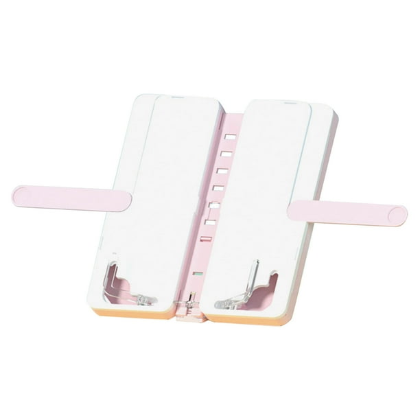 Estuche Multifunción con Soporte Plegable para Libros, Calculadora Integrada y Sacapuntas, Superficie de Pizarra, Incluye Plumones para Borrar, Paño, Calcomanías, 20.6×9.5×4.4cm
