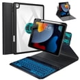 thumbnail image 1 of BLUTLOTUS Keyboard Case for iPad 9th/8th/7th Generation 10.2 Inch,360&Acirc;&deg; Rotatable Magnetic Keyboard Case with Pencil Holder Grooves Design(2021/2020/2019),7 Color Back, 1 of 8