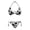 Cow Print, variant on Starry Sky Galaxy Print Two Piece Bikini Set Stylish Women's Swimwear for Beach Pool Vacation Quick Dry Adjustable Halter Removable Pad