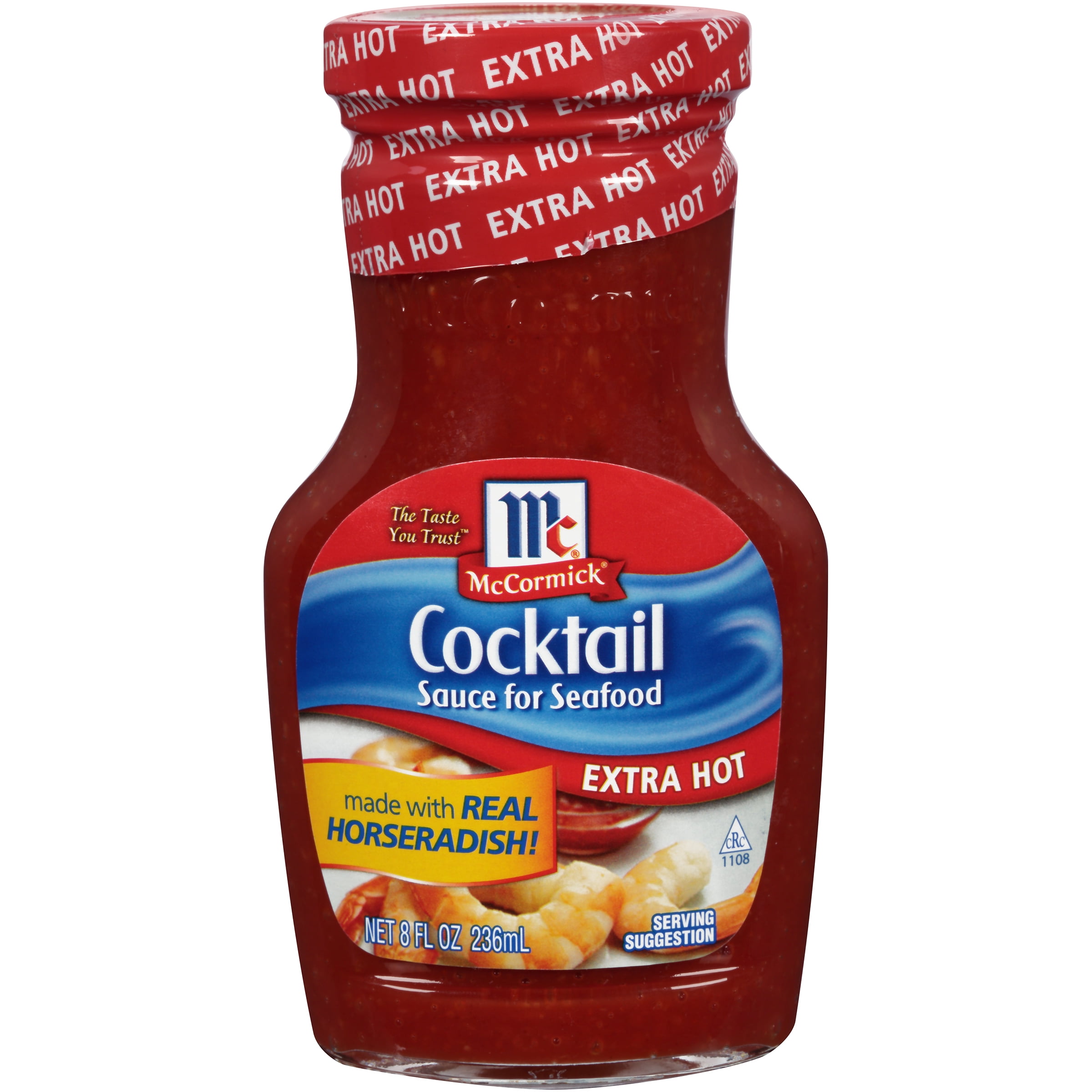 McCormick Golden Dipt Extra Hot Cocktail Sauce for Seafood, 8 oz