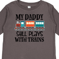 thumbnail image 4 of Inktastic Daddy Still Plays With Trains Boys or Girls Long Sleeve Toddler T-Shirt, 4 of 5