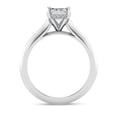 thumbnail image 3 of Ammo Jewel 2.2 Ct Emerald Cut Lab-Created Diamond Engagement Ring - 14K White Gold Plated with Prong Setting - Hidden Halo Wedding Ring for Women - Perfect for Anniversaries and Special Occasions, 3 of 3
