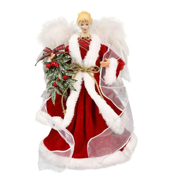 Exquisite Angel Christmas Tree Topper - Festive Home Ornament, Easy Installation, 16*27*33.5CM