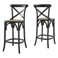 thumbnail image 6 of Counter Stool Chair, Black, Wood, Bar Pub Cafe Bistro Dining Kitchen Hospitality Restaurant, Modern Contemporary HB33938, 6 of 11