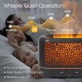 thumbnail image 2 of Earnest Living Essential Oil Diffuser Classic Flame Diffuser 200ml Timers Night Lights and Auto Off Function Home Office Humidifier Aromatherapy Diffusers for Essential Oils Black, 2 of 8