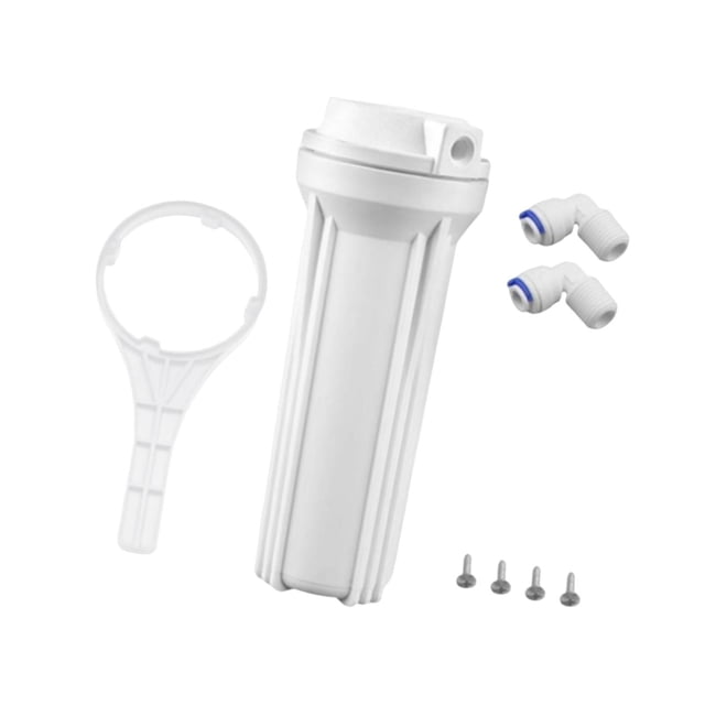 Vibradora de filtro de agua 1/4 "Puerto Própico Práctico Práctico, reemplazo de accesorios de 10 pulgadas para el de ósmosis inversa