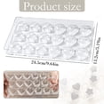 thumbnail image 3 of Cookie Cutter Set 18 Grid Plastic Heart/Star Candy Plastic Polycarbonate Making Hard Plastic Bakeware Tools Baking Cutters Shape Cutters Biscuit Mold Baking Decorating Tools Cutter Set, 3 of 8