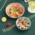 thumbnail image 4 of Unbreakable Round Plate Nordic Style Wheat Straw Fruit Festival Dishes Smooth Edge Solid Color Plates Tableware Kitchen Beige White 14cm, 4 of 9