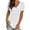 #1 White, variant on TEMOFON Womens T Shirts Summer Short Sleeve Blouses Comfy Fashion V Neck Tops Trendy Loose Tshirts for Women