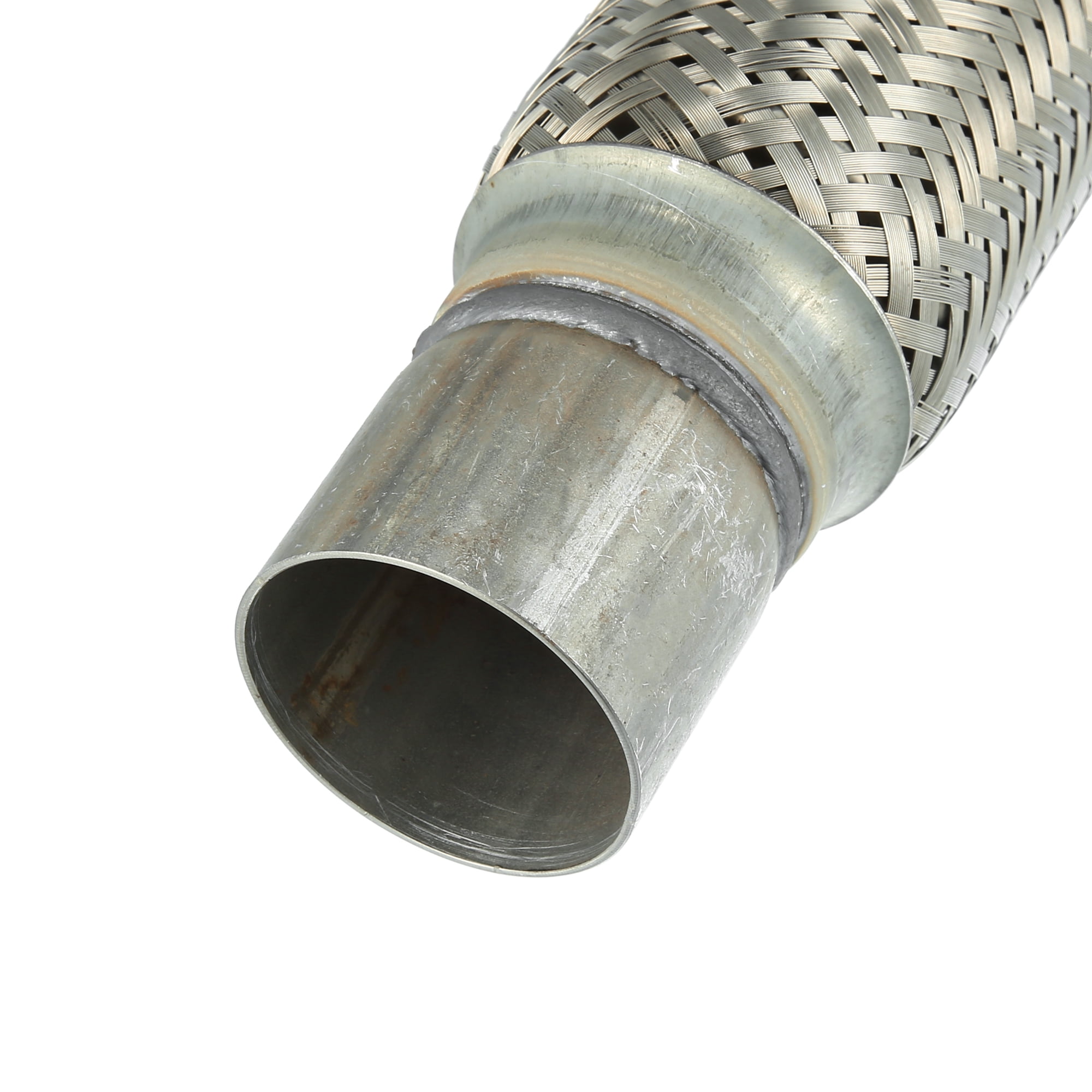 2.36"x8"x11.81" Car Exhaust Flexible Pipe Tubing Universal Exhaust Joint with Welding Extension Pipe Stainless Steel