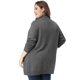thumbnail image 5 of Cárdigan Suéter Agnes Orinda Frente Abierto Collar De Chal TalExtPaMujer Gris XXL, 5 of 6