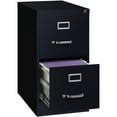 thumbnail image 2 of Hirsh 22-in Deep Metal 2 Drawer Letter Width Vertical File Cabinet Black, 2 of 13