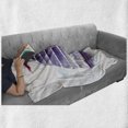 thumbnail image 6 of Vintage Boat Soft Flannel Fleece Blanket, Watercolor Art Vibrant Retro Ship Antique Victorian Marine Coastal Charm, Cozy Plush for Indoor and Outdoor Use, 70" x 90", Purple Pale Blue, by Ambesonne, 6 of 6