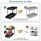 thumbnail image 5 of 2 Tier Under Sinks Organizer Sliding Cabinet Basket Organizer Storage Rack with Hooks Hanging Cup Kitchen Organizer, 5 of 5
