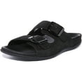 thumbnail image 6 of Strive Largo Women's Leather Sandal With Two Adjustable Buckle Straps In Black Size 7.5/8, 6 of 6