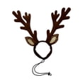 thumbnail image 4 of Sombreros para perros y gatos,Diadema navideña con cuernos de reno para perros y gatos,Disfraz de ciervo mascota,gorro de alce,lindo,Diadema navideña con lazo para el pelo,Adorno navideño, 4 of 8