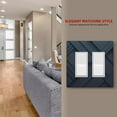 thumbnail image 4 of Dark Black Pattern Light Switch Cover Decorative Switch Plates and Outlet Covers Wall Plate for Electrical Kitchen Home Office Art Decor Mid-size, 4 of 4