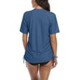 thumbnail image 5 of Women's Short Sleeve Rash Vest UV Rashguard Tops, 5 of 6