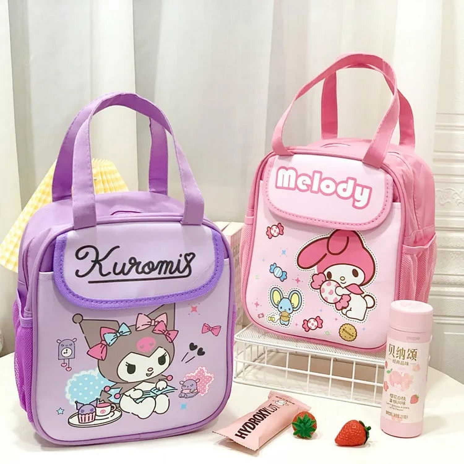 Sanrio Lovely Lunch Bag Anime My Melody Hello Kitty Pochacco Kuromi ...