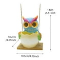 thumbnail image 5 of OIUR Swing Owl Hanging Planter Resin Owl with Egg Flower Pot Garden Decoration Hanging Pot for Indoor Outdoor Plants Succulents, 5 of 6
