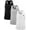 31# 3Pack:Black+Gray+White, variant on NELEUS Mens Muscle Gym Tank Top Dry Fit Y-Back Sleeveless 3 Pack,Black Gray Blue,US Size M