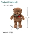 thumbnail image 3 of Oso de peluche Adorlynetty pequeño de 29 cm con corazón, 3 of 7
