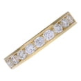 thumbnail image 3 of 18ct Gold Jewelco London 3/4ct Diamond 9 Stone Channel Set Eternity Ring 3mm, 3 of 6